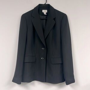 Loft Black Pin Striped Blazer